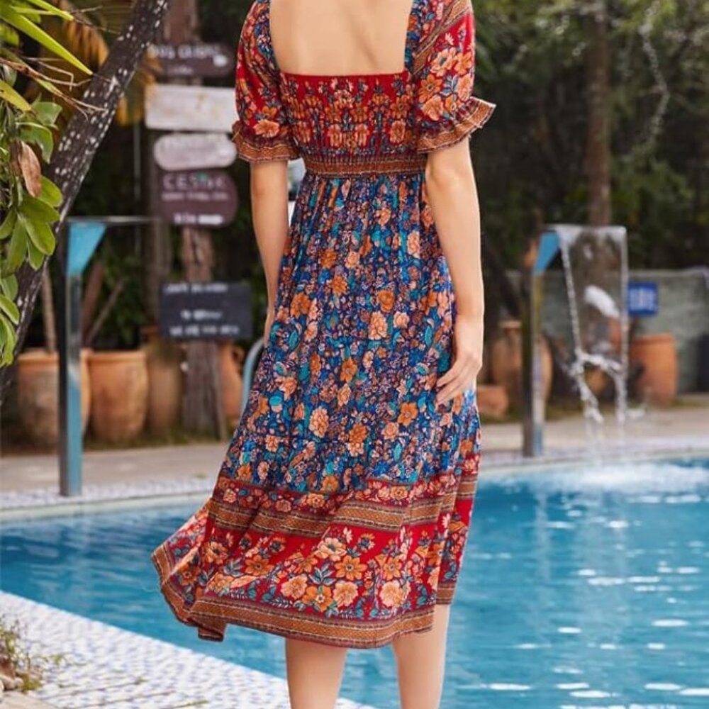 Boho Dress- Long midi